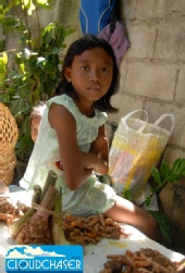 David Mallin - Young girl in Negros Market