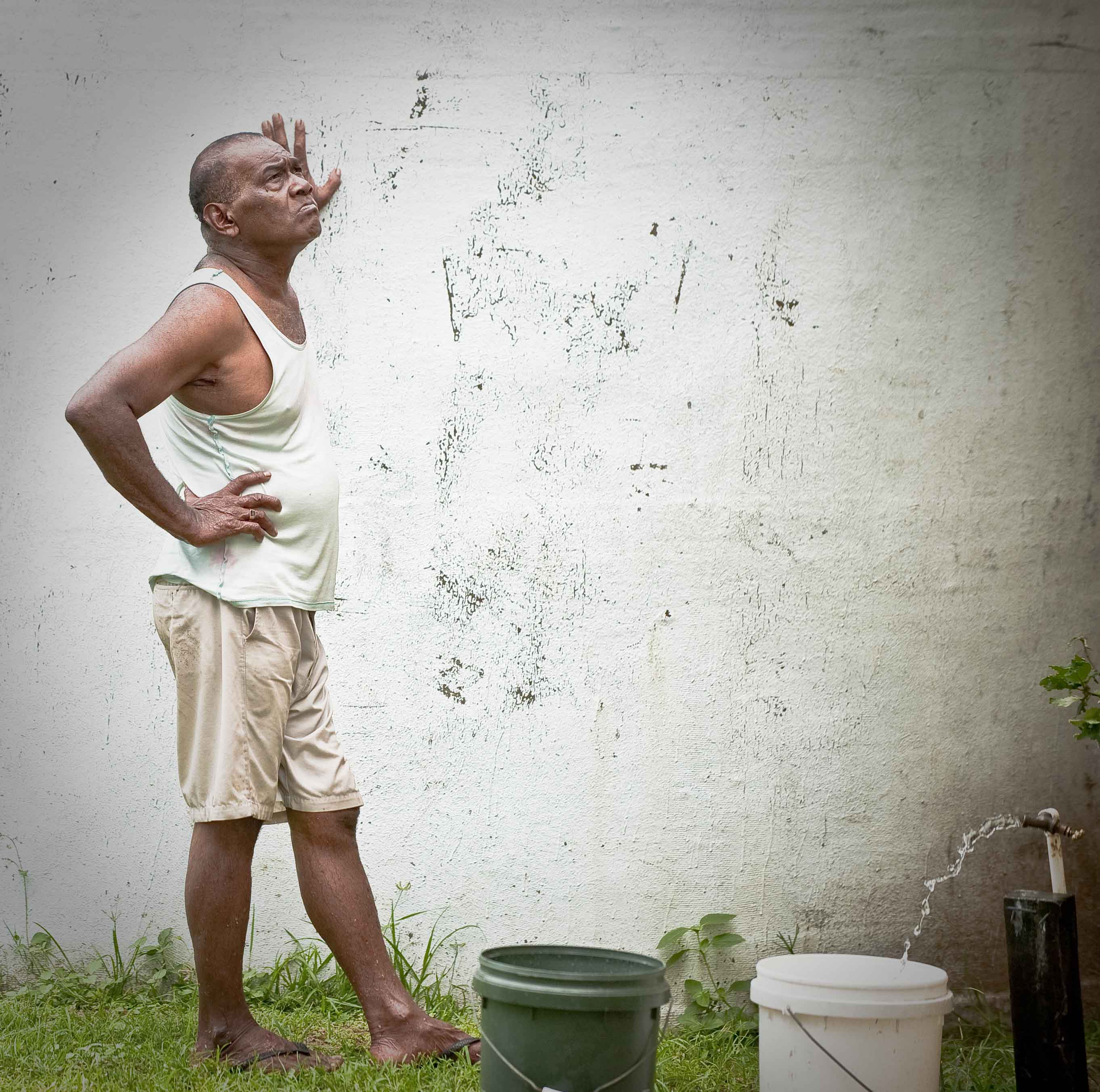 Richard Farnell - Fiji Man getting water