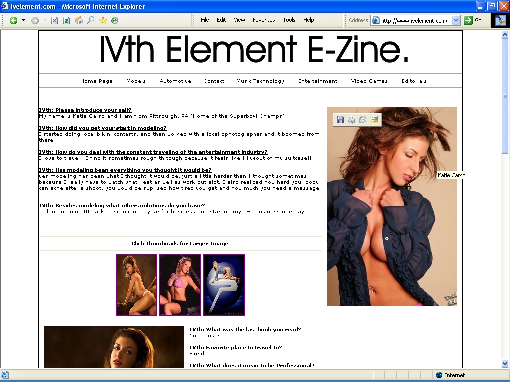 Katie  Carso - Katie Carso . IV Element