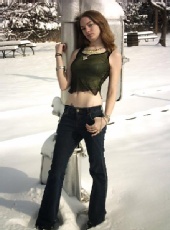 Chick - me in the snow 