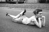 Lizzie - The Street B&W