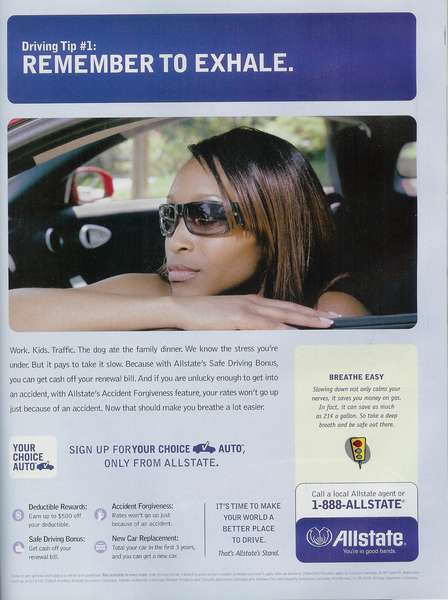 April Watts - National Print Ad for Allstate Insurance