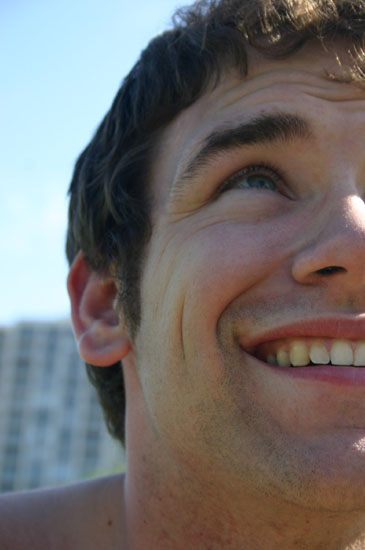 Chris - up close, at the park on a sunday afternoon