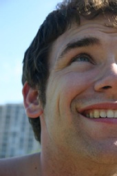 Chris - up close, at the park on a sunday afternoon