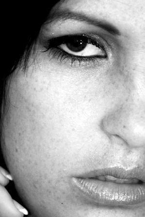 Princess Leah - Black and White Headshot