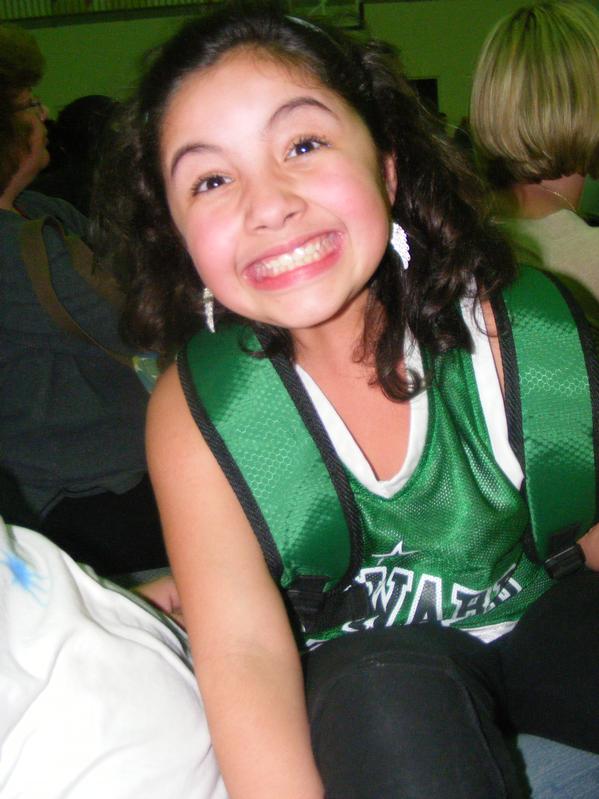 Shayla - Basketball award smile