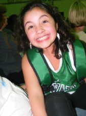 Shayla - Basketball award smile