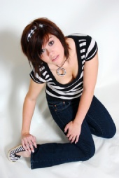 Marie-Claude - black and white outfit!