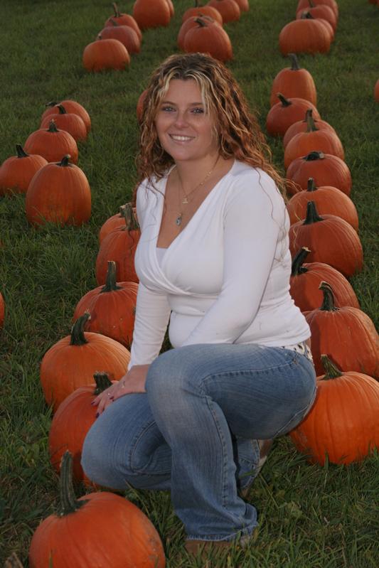 Shannon Qualls - Sitting with the pumpkins