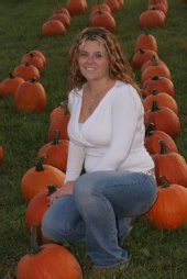 Shannon Qualls - Sitting with the pumpkins