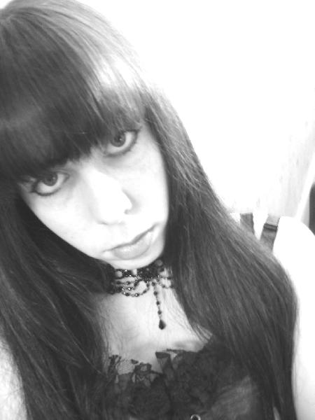 faeriehead - black and white head shot