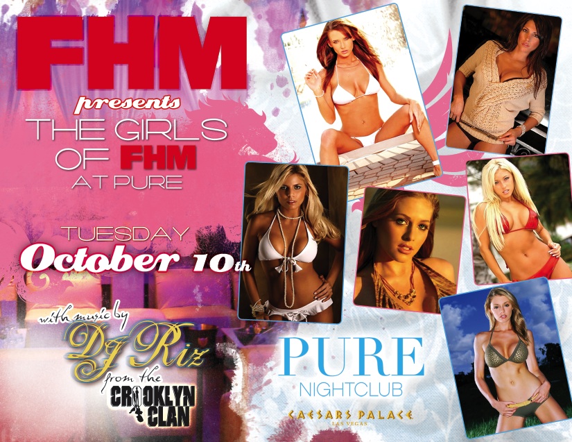 Crystal Hayson - Official FHM Party @ Pure in Vegas