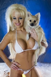 Heather - Hailey Heart w her Puppy Sable (sable great model)