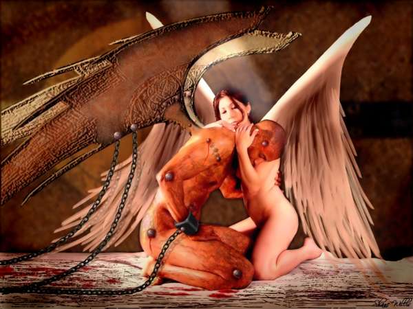 christina pardo - recreation inspired by artist Luis Royo