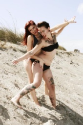 Anjy - Anjy goofing off with Dezi!