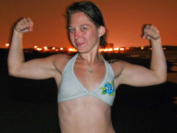 Angel Baby Girl - Flexing at the Beach