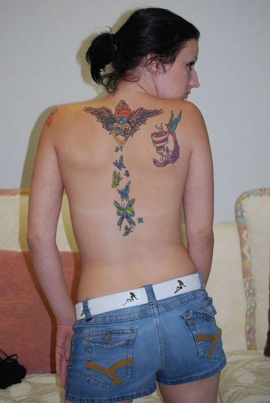 Kathryn - back tattoos