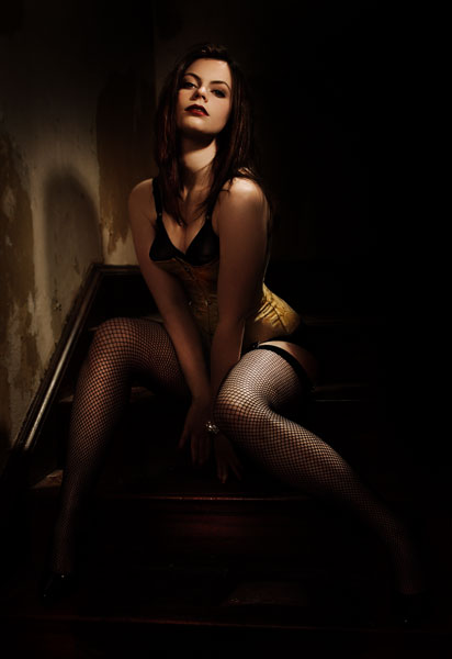 the_big_tease - on the stairs