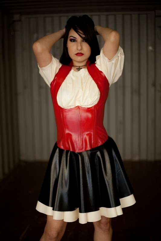 SYLVIA SCHIESSER - Bar Maid Costume for Hakwes Design www.nimueslatex.com 