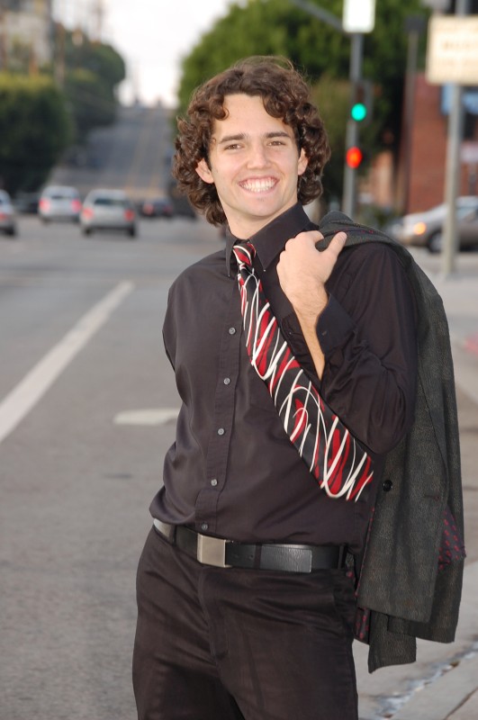 Ben - Tie w/ blazer over shoulder