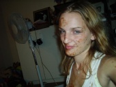 Mia - Covered in cake mixture