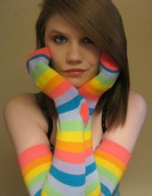 Sierra Michelle - Rainbow Socks (Jan 24th 2009)