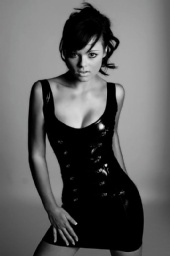 Katie-Lea - Black Latex Dress