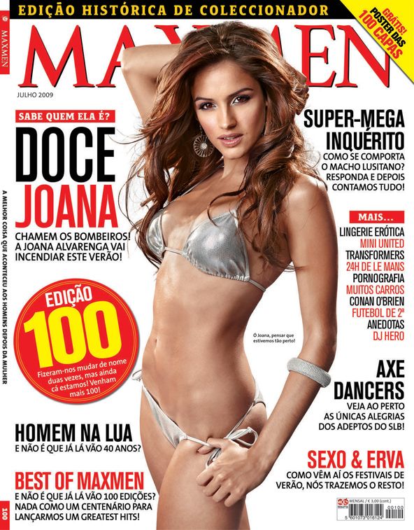 JOANA ALVARENGA - COVER MAXMEN Nº100