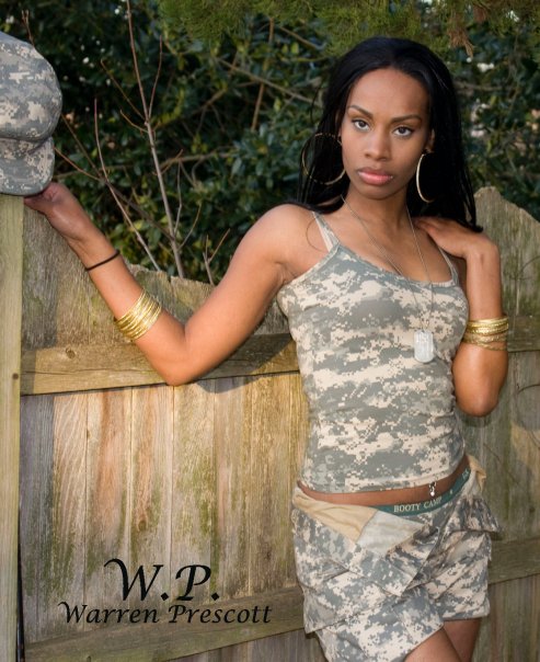 BRANAE` KERSEY - military theme photo shoot
