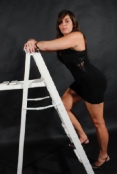 Kris - Black Dress, White Ladder