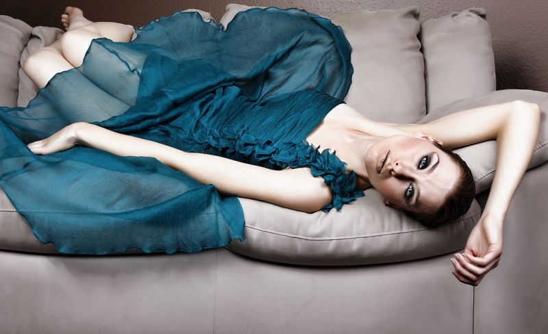 Shawn Herbold - Blue dress