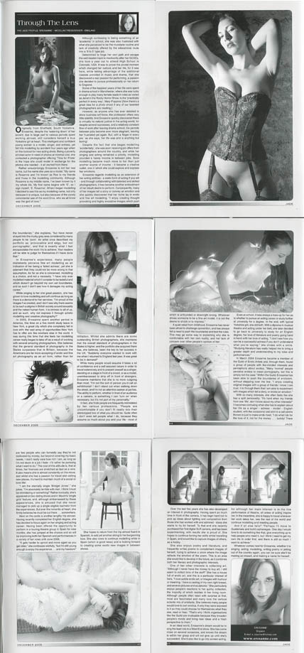Ros - Jade Magazine, six page feature, Dec 2005
