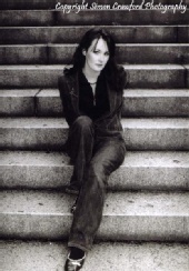 Caged Liberty - Laura on stairs.