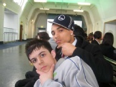 jay - me and a friend im the mixrace race one at the top in the hat!!!!