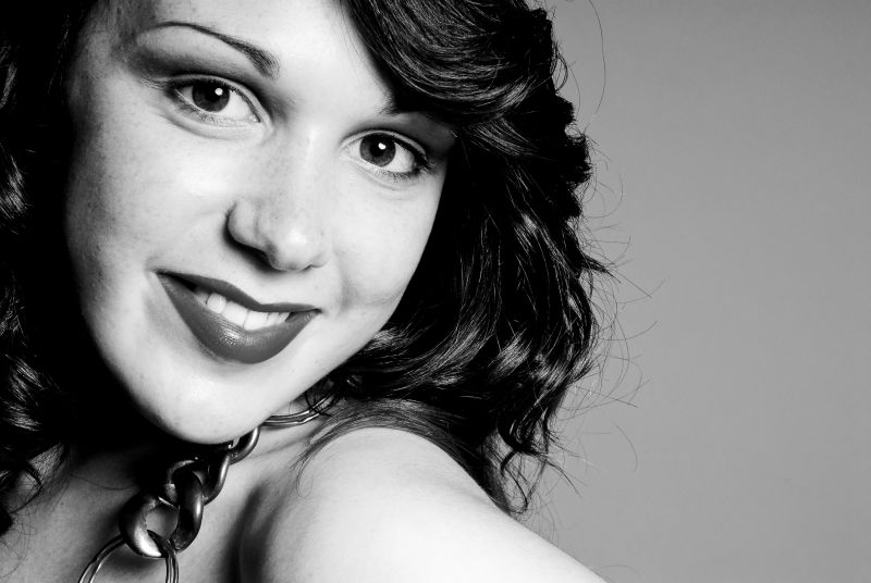 Katie White - B+W smile