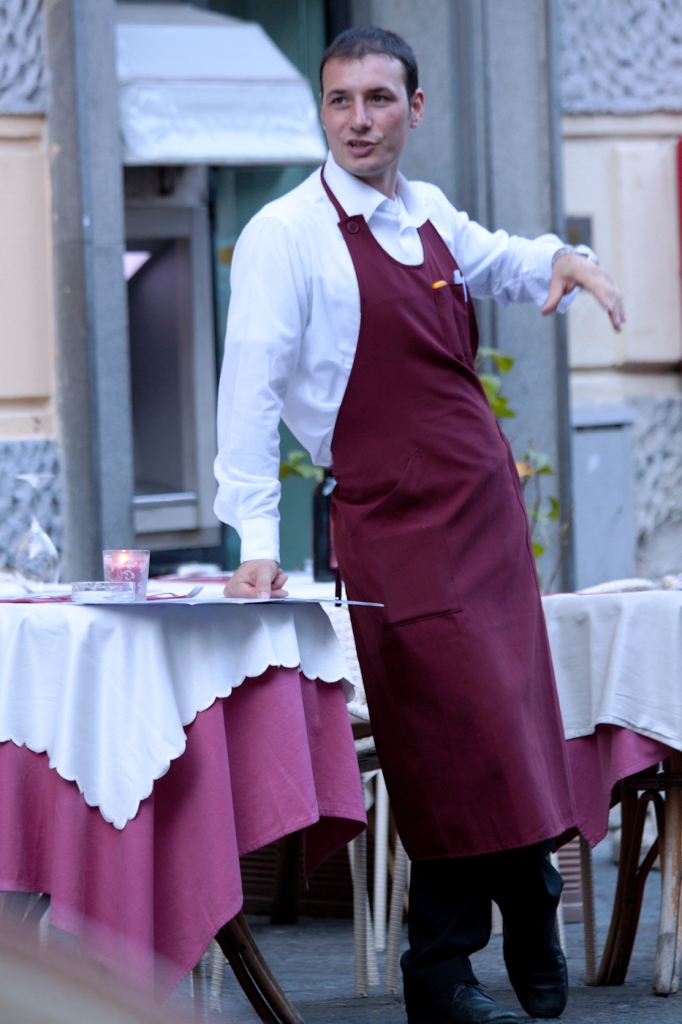 Julia - Waiter gesturing