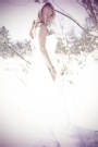 DCW Photography - Wedding Dress in Snow