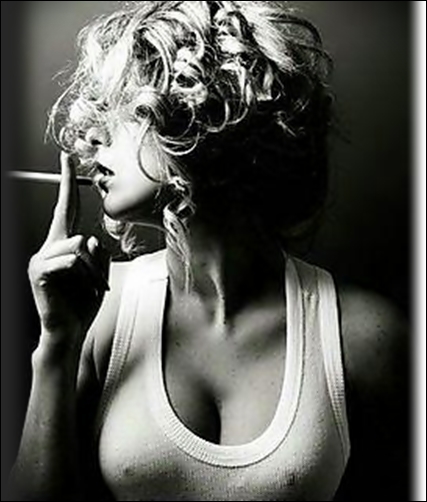 just for fun smoking a cigarette<>
